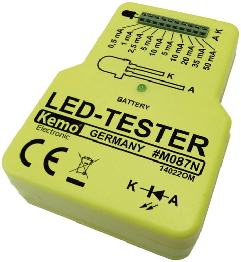 LED teszter 9V/DC Kemo Electronic M087N