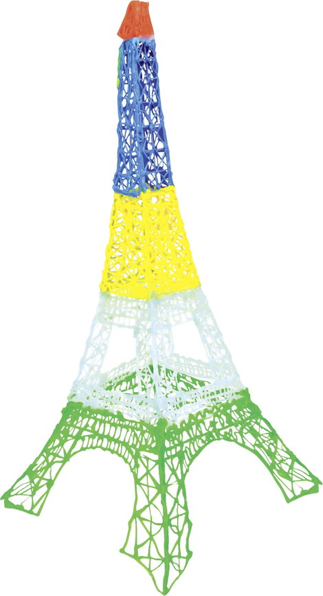 3Doodler 3DS-ECO-MIX1-75 Start Mix 1 3D nyomtatószál PLA műanyag Piros, Fehér, Kék 75 db 3. kép