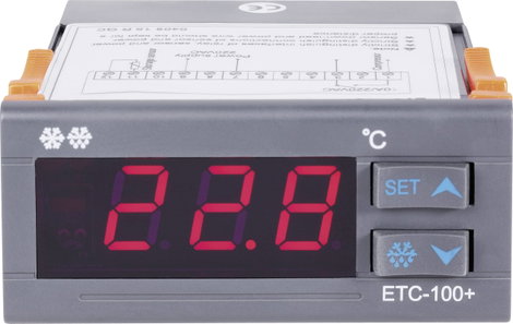 Beépíthető hőmérséklet kijelző és hőméréskletszabályzó modul 1 relés vezérléssel 230V/AC Voltcraft E 2. kép
