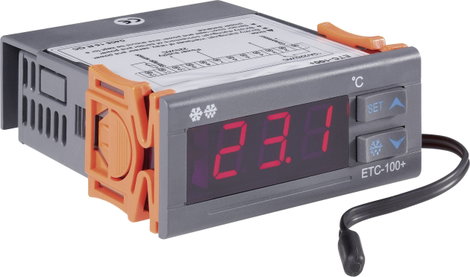 Beépíthető hőmérséklet kijelző és hőméréskletszabályzó modul 1 relés vezérléssel 230V/AC Voltcraft E 3. kép