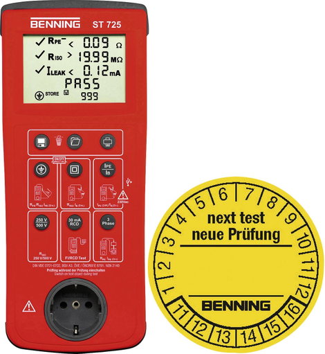 Benning 050316 Készülékteszter készlet VDE szabvány 0701-0702