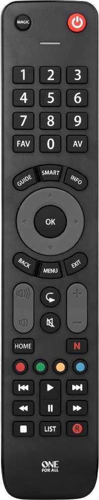 One For All Evolve TV Univerzális Távirányító Fekete