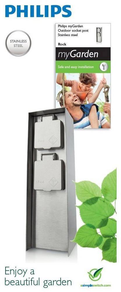 Philips 171084716 Kerti elosztó 2 részes Nemesacél 2. kép