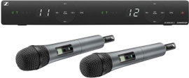 Sennheiser XSW 1-825 Dual-E Vezeték nélküli mikrofon készlet Átviteli mód:Rádiójel vezérlésű Csíptet
