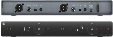 Sennheiser XSW 1-825 Dual-E Vezeték nélküli mikrofon készlet Átviteli mód:Rádiójel vezérlésű Csíptet 2. kép