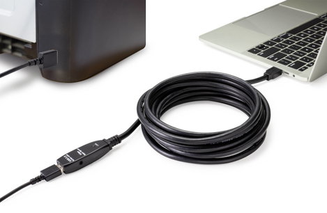 Renkforce USB kábel USB 3.2 Gen1 (USB 3.0 / USB 3.1 Gen1) USB-A dugó, USB-A alj 5.00 m Fekete RF-459 3. kép