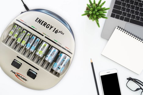 16 rekeszes hengeres akkutöltő Ansmann Energy 16 Plus 3. kép