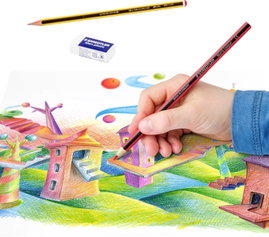 Staedtler Színes ceruza Noris Club® 144 Promotion Set hatlapú 61 SET6 Sárga, Piros, Kék, Élénk kék, 