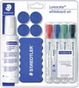 Staedtler Lumocolor Whiteboard Set 613 S 613 S Táblafilc Fekete, Kék, Piros, Zöld Táblatörlővel, tis bélyegkép