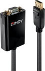 LINDY Kijelző csatlakozó / VGA Átalakító kábel DisplayPort dugó, VGA 15 pólusú alj 0.15 m Fekete 410 bélyegkép