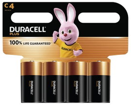 Babyelem Duracell Plus-C K4 Alkáli mangán 1.5 V 4 db