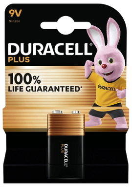 Duracell Plus-9V B1 9V-os elem Alkáli mangán 9 V 1 db