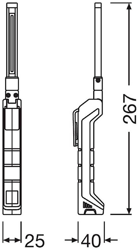 Akkus LED munkalámpa 200 lm, OSRAM LEDIL408 LEDInspect POCKET200 30. kép