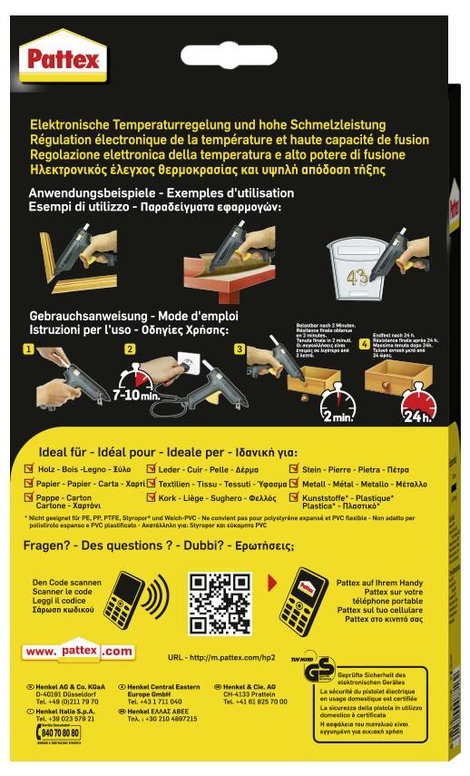 Melegragasztó pisztoly, Pattex Supermatic PXP06 2. kép