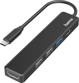 Hama USB-C® notebook dokkoló állomás 00200117 Alkalmas (márka): univerzálny Töltési funkcióval, USB-