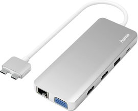 Hama USB-C® notebook dokkoló állomás 00200133 Alkalmas (márka): Apple MacBook Töltési funkcióval, US