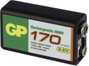 9V akku NiMH 9,6 V 170 mAh, GP 6LR61, HR6F22, HR9V, HR22, 6LR21, 6AM6, 6LP3146, MN1604, E Block 6. bélyegkép