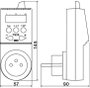 Elektrobock 000150 TS20 Helyiségtermosztát Köztes dugó 1 db 2. bélyegkép
