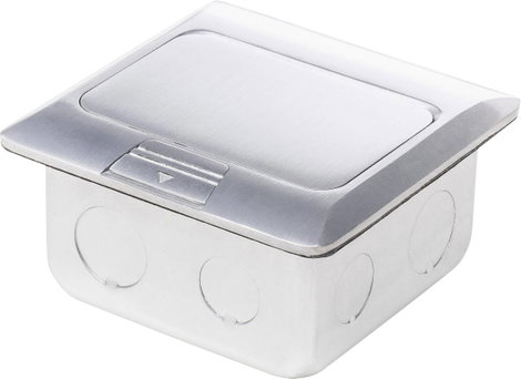 LEDmaxx 105626 1 részes Padlóba építhető dugalj Cat5 aljal IP20 Alumínium 3. kép