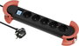 Maxtrack NV 60-5 L Elosztó kapcsolóval Fekete Védőérintkezős 1 db bélyegkép