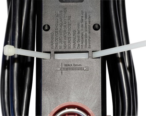 Maxtrack NV 60-5 L Elosztó kapcsolóval Fekete Védőérintkezős 1 db 5. kép