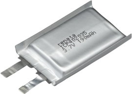 Renata lítium-polimer akku 3,7 V, 195 mAh, 35 x 20 x 4,4 mm, ICP402035