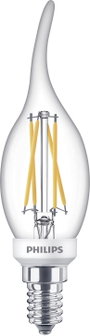 Philips Lighting 871951432437400 LED EEK D (A - G) E14 Gyertya forma 3.4 W = 40 W Melegfehér (Ø x H) bélyegkép