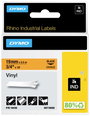 DYMO 18436 Feliratozó szalag Vinyl Szalagszín: Narancs Szövegszín: Fekete 19 mm 5.5 m 2. bélyegkép