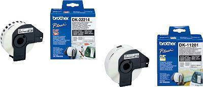 Brother DK-11221 Etikett tekercs 23 x 23 mm Papír Fehér 1000 db Véglegesen tapadó DK11221 Univerzáli 2. kép