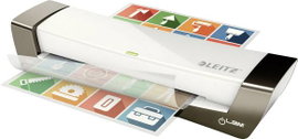 Laminálógép A4, A5, A6, A7, A8, névjegykártya, ezüst, Leitz iLAM Office