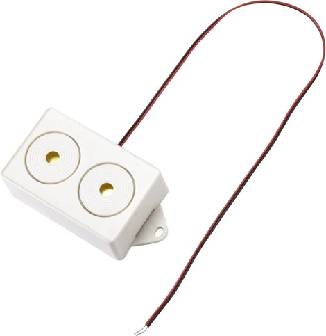 TRU COMPONENTS TC-9202096 Piezo jeladó Zajkibocsátás: 102 dB Feszültség: 12 V Szirénahang 1 db