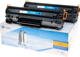G&G Toner kazetta Dual helyettesíti HP 83A, CF283A Fekete 3000 oldal Kompatibilis Toner, 2 db