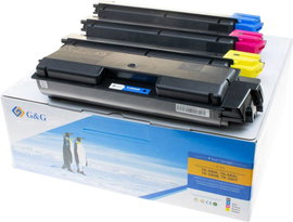 G&G Toner kombi csomag helyettesíti Kyocera TK-590K, TK-590C, TK-590M, TK-590Y Kompatibilis Fekete, 