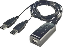 LINDY 2 Port USB KM Switch 2 port Billentyűzet-/egér átkapcsoló