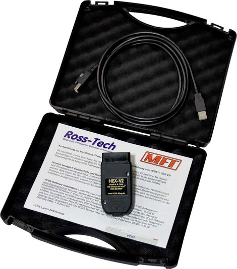 VCDS VCDS® HEX-V2 USB Hobby OBD II diagnosztikai eszköz 80313 Alkalmas (autómárka): Audi, Volkswagen 2. kép