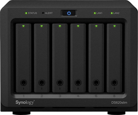 Synology DiskStation DS620slim NAS szerver ház 6 rekesz DS620slim