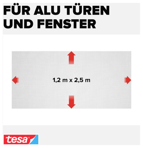 tesa 55134-01-01 Insect Stop Szúnyogháló tartalék tekercs Alkalmas Tesa Tesa Fliegengitter 1 db 4. kép