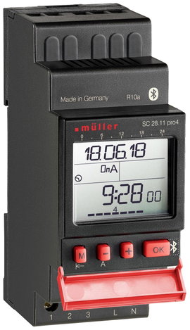 Müller SC 28.11 pro4 12V ACDC Kalapsínes időkapcsoló óra Digitális 12 V/DC, 12 V/AC 4000 W