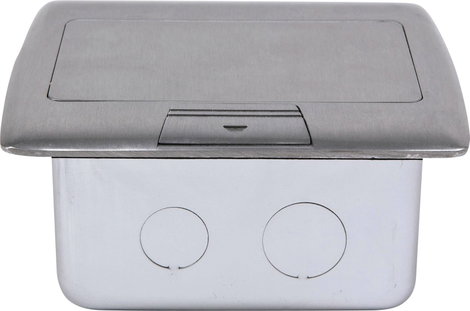 Heitronic 40462 2 részes Padlóba építhető dugalj IP20 Ezüst 2. kép