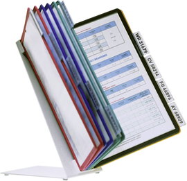 Durable Bemutató tábla állvány Sichttafelständer VARIO® TABLE 10 Piros, Sárga, Zöld, Kék, Fekete DIN