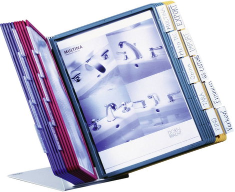 Durable Bemutató tábla állvány Sichttafelständer VARIO® TABLE 20 Sötétkék, Sárga, Zöld, Piros DIN A4