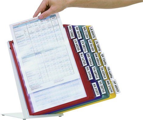 Durable Bemutató tábla állvány Sichttafelständer VARIO® TABLE 20 Sötétkék, Sárga, Zöld, Piros DIN A4 6. kép