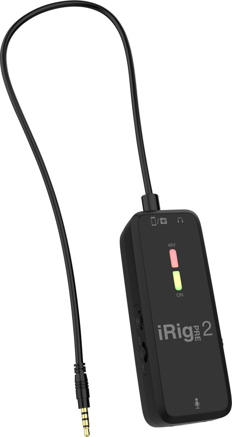 IK Multimedia iRig Pre 2 Rátűzhető Mobiltelefon mikrofon Átviteli mód:Vezetékes 26. kép