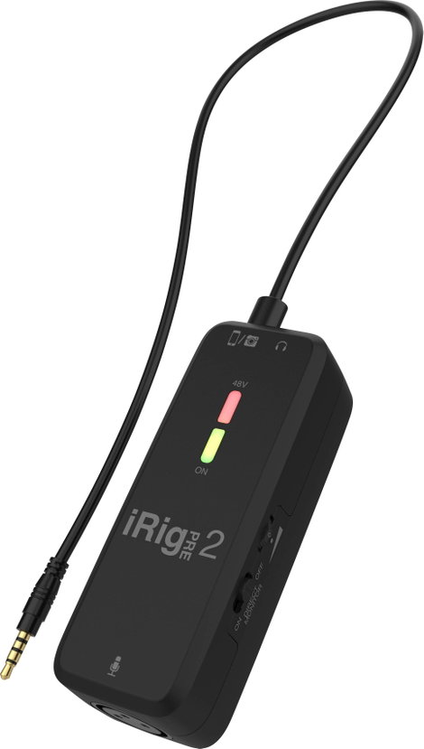 IK Multimedia iRig Pre 2 Rátűzhető Mobiltelefon mikrofon Átviteli mód:Vezetékes 33. kép