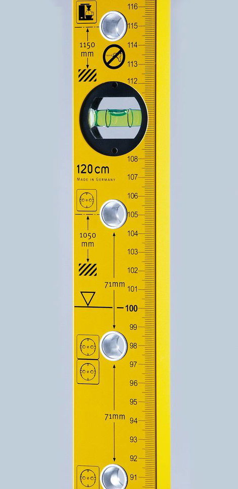 Stabila Type 70 Electric 16136 Vízmérték 120 cm 0.5 mm/m 7. kép