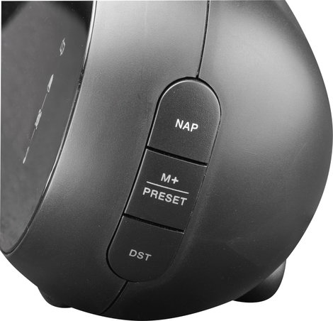Denver CPR-700 Rádiós ébresztőóra URH USB Ébresztő funkció, Akkutöltő funkció Fekete 4. kép