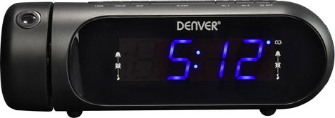 Denver CPR-700 Rádiós ébresztőóra URH USB Ébresztő funkció, Akkutöltő funkció Fekete 5. kép