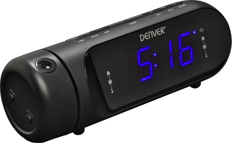 Denver CPR-700 Rádiós ébresztőóra URH USB Ébresztő funkció, Akkutöltő funkció Fekete 7. kép