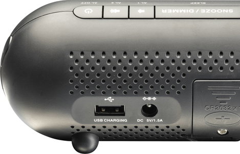 Denver CPR-700 Rádiós ébresztőóra URH USB Ébresztő funkció, Akkutöltő funkció Fekete 8. kép