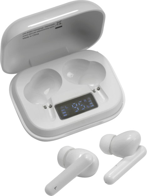 Denver TWE-38 In Ear fejhallgató Bluetooth® Fehér 2. kép